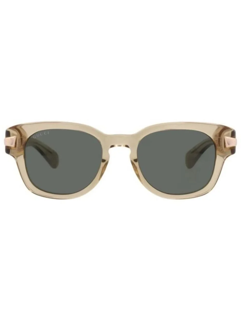 New Gucci Mens Round/Oval Brown Brown Grey Fashion Designer Sunglasses